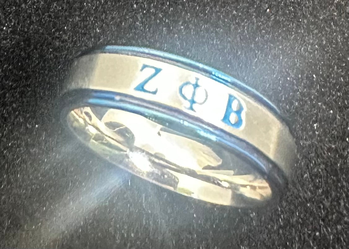 Blue Ring with Trim